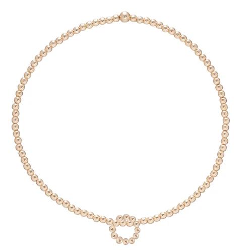 2mm Bead Bracelet with Halo Charm - The Village Jeweler
