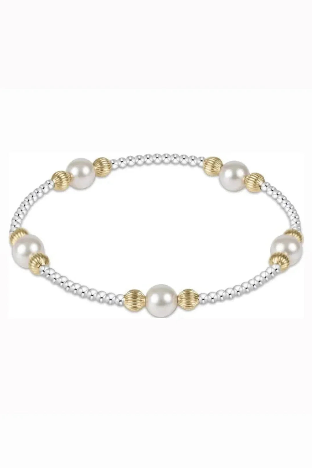 *NEW* Purpose Pattern Gold Bead and Pearl Bracelet - Size & Style Options
