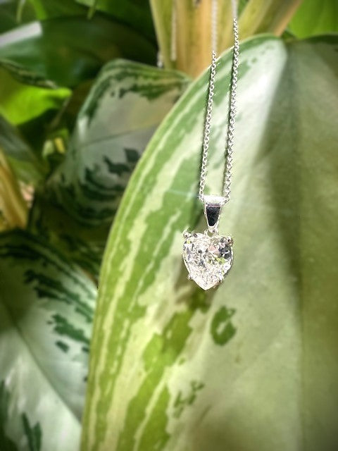 Heart Shaped Diamond Pendant