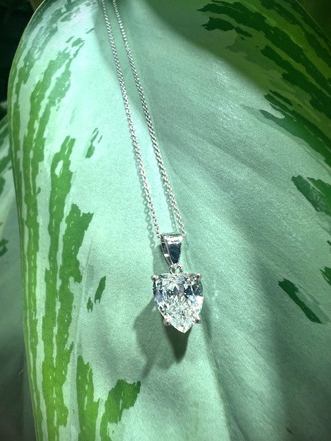 Heart Shaped Diamond Pendant