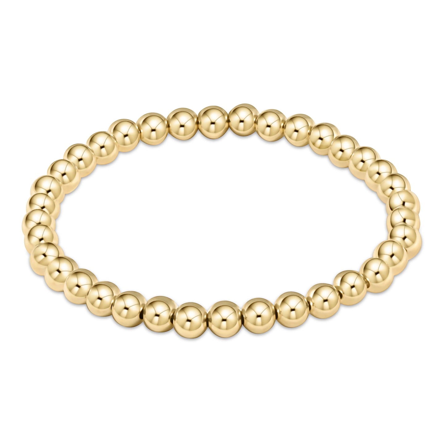 Classic Gold Bead Bracelet - Extended Length