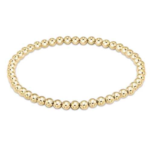 Classic Gold Bead Bracelet - Extended Length