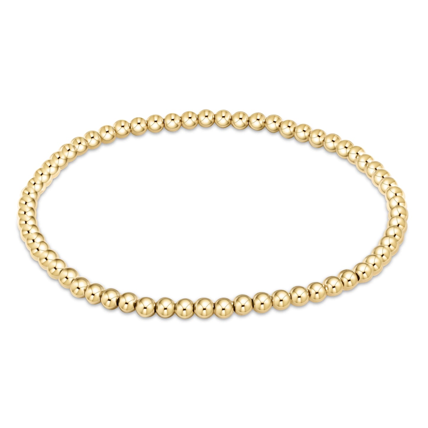 Classic Gold Bead Bracelet - Extended Length