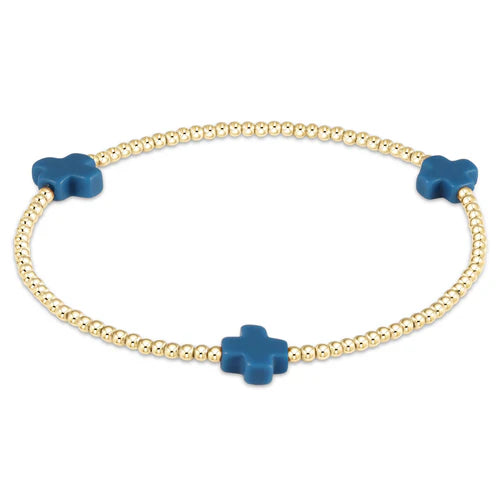 Signature Cross Bead Bracelet - 2mm - Color Options