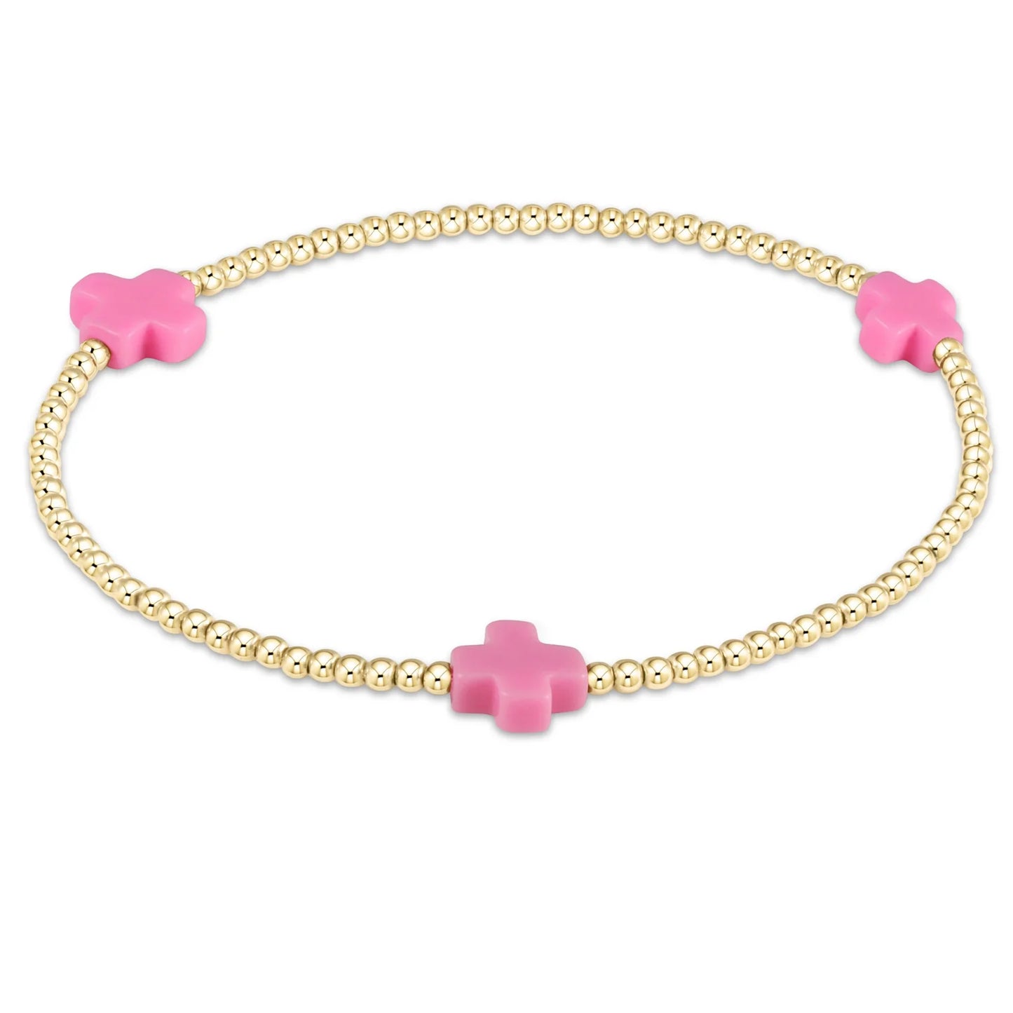 Signature Cross Bead Bracelet - 2mm - Color Options