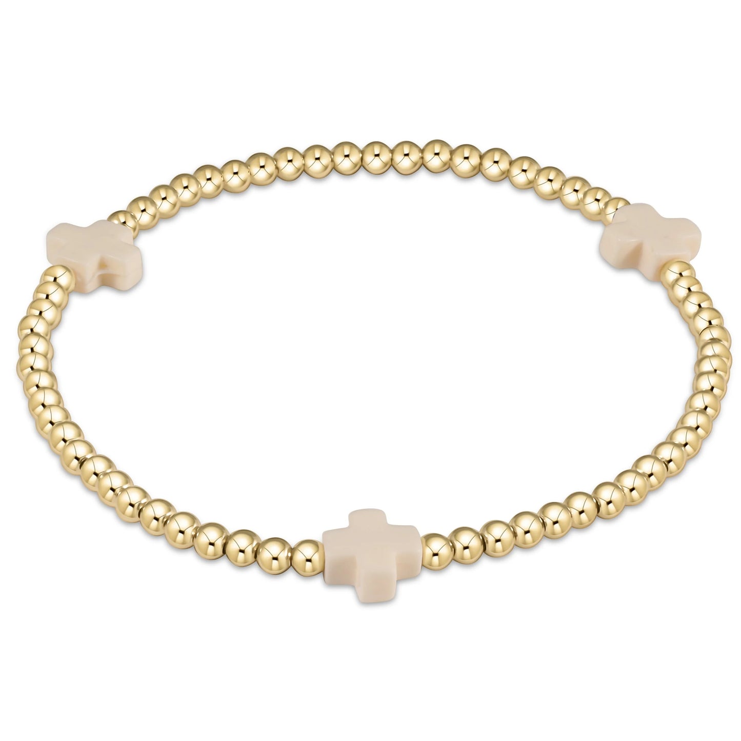 Signature Cross Bead Bracelet - 3mm - Extended Length - Color Options