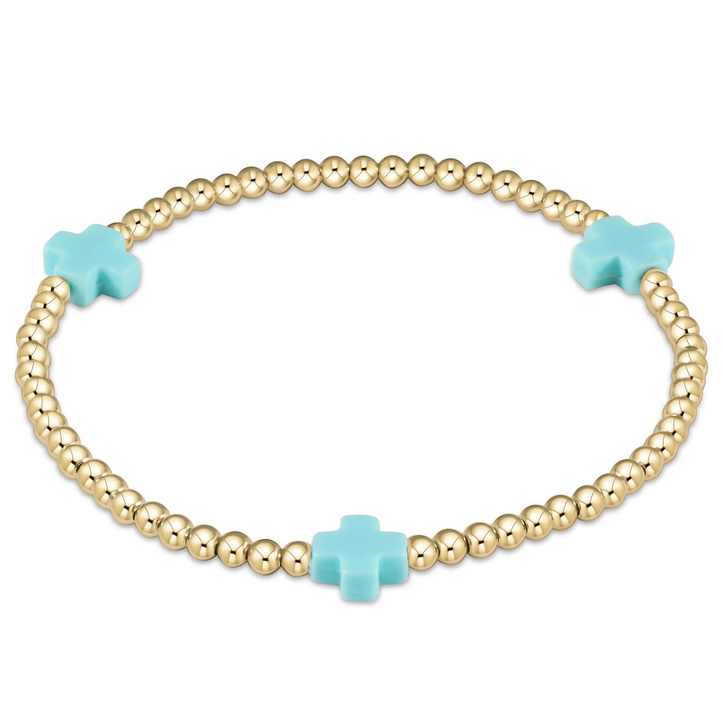 Signature Cross Bead Bracelet - 3mm - Extended Length - Color Options
