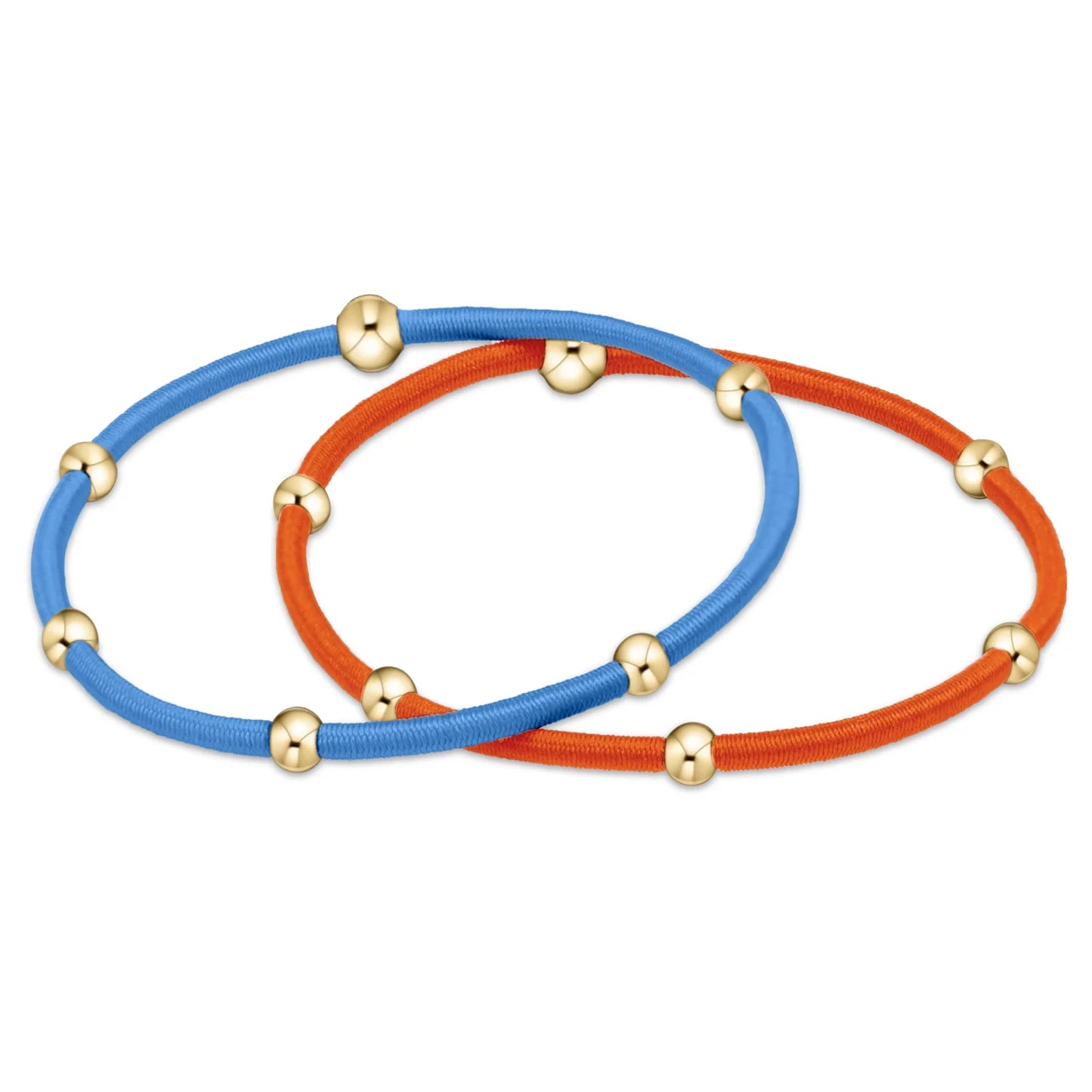 "E"ssentials Gold Filled Beaded Hair Ties - Color Options