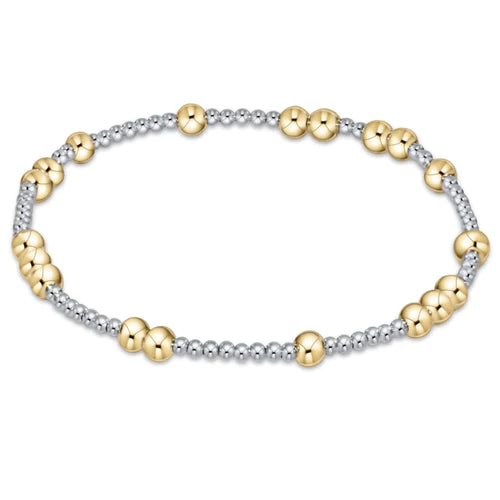 Hope Unwritten 4MM Bead Bracelet - Mixed Metal