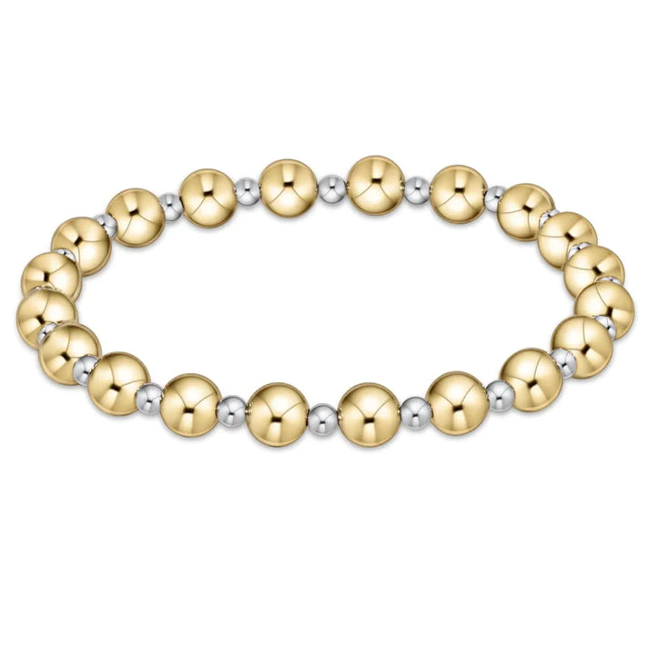 Classic Grateful Bead Bracelet - Mixed Metal
