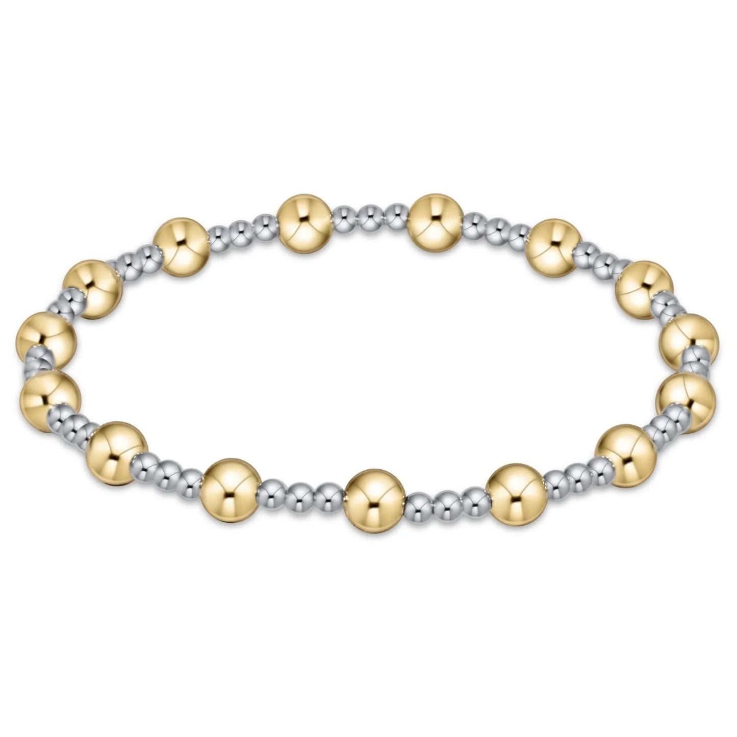 Classic Sincerity Bead Bracelet - Mixed Metal