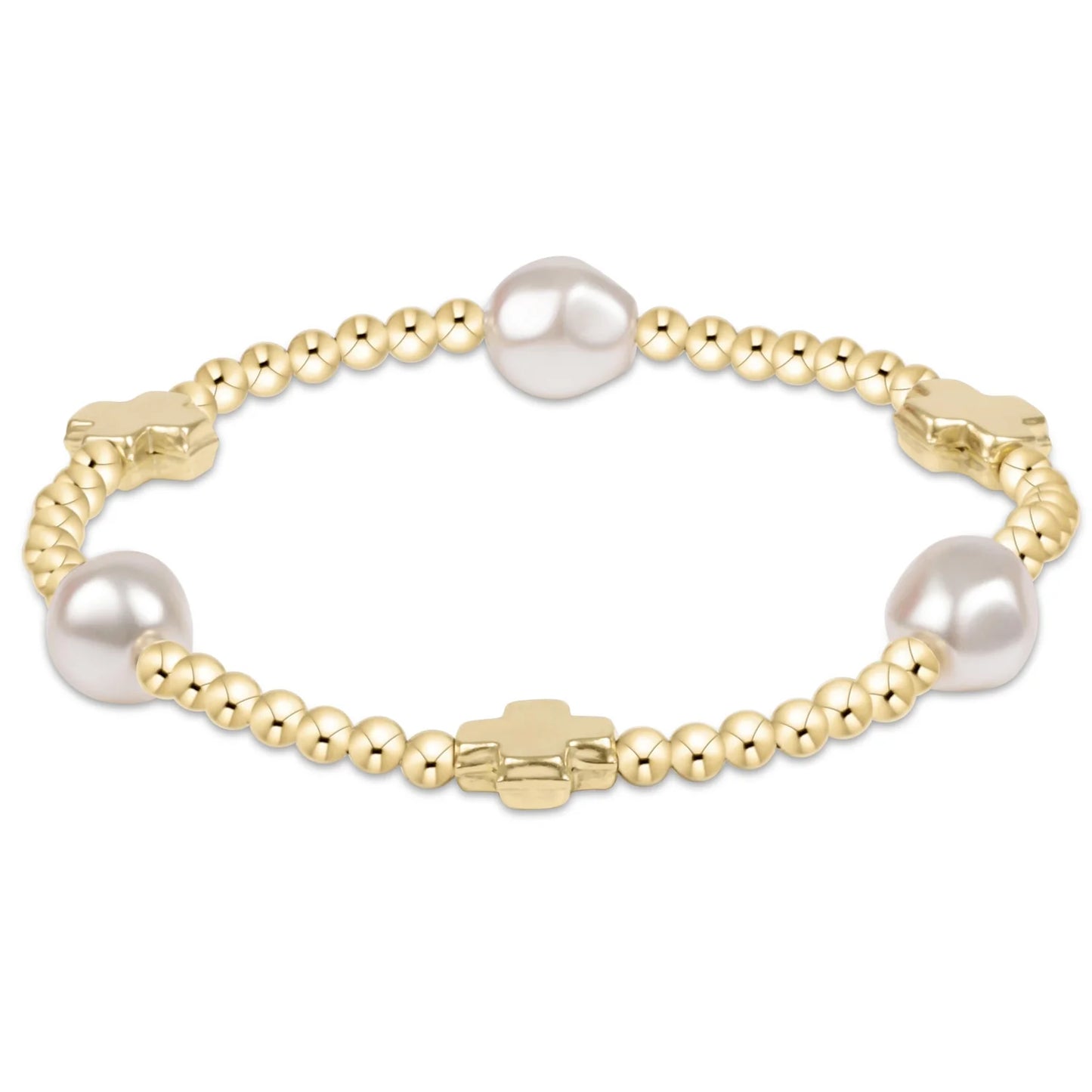 Signature Cross Admire Pearl Bead Bracelet