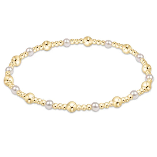 Classic Sincerity Bead and Pearl Bracelet