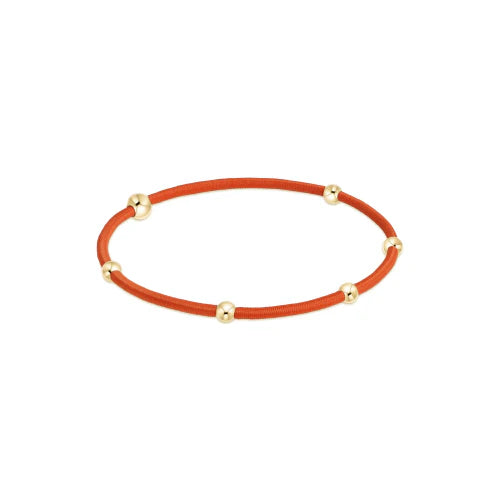 "E"ssentials Gold Filled Beaded Hair Ties - Color Options