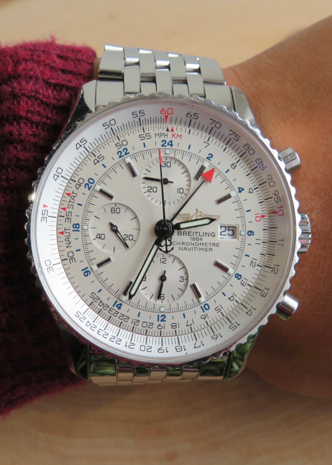 Stainless Steel Breitling Navitimer - TVJGNV