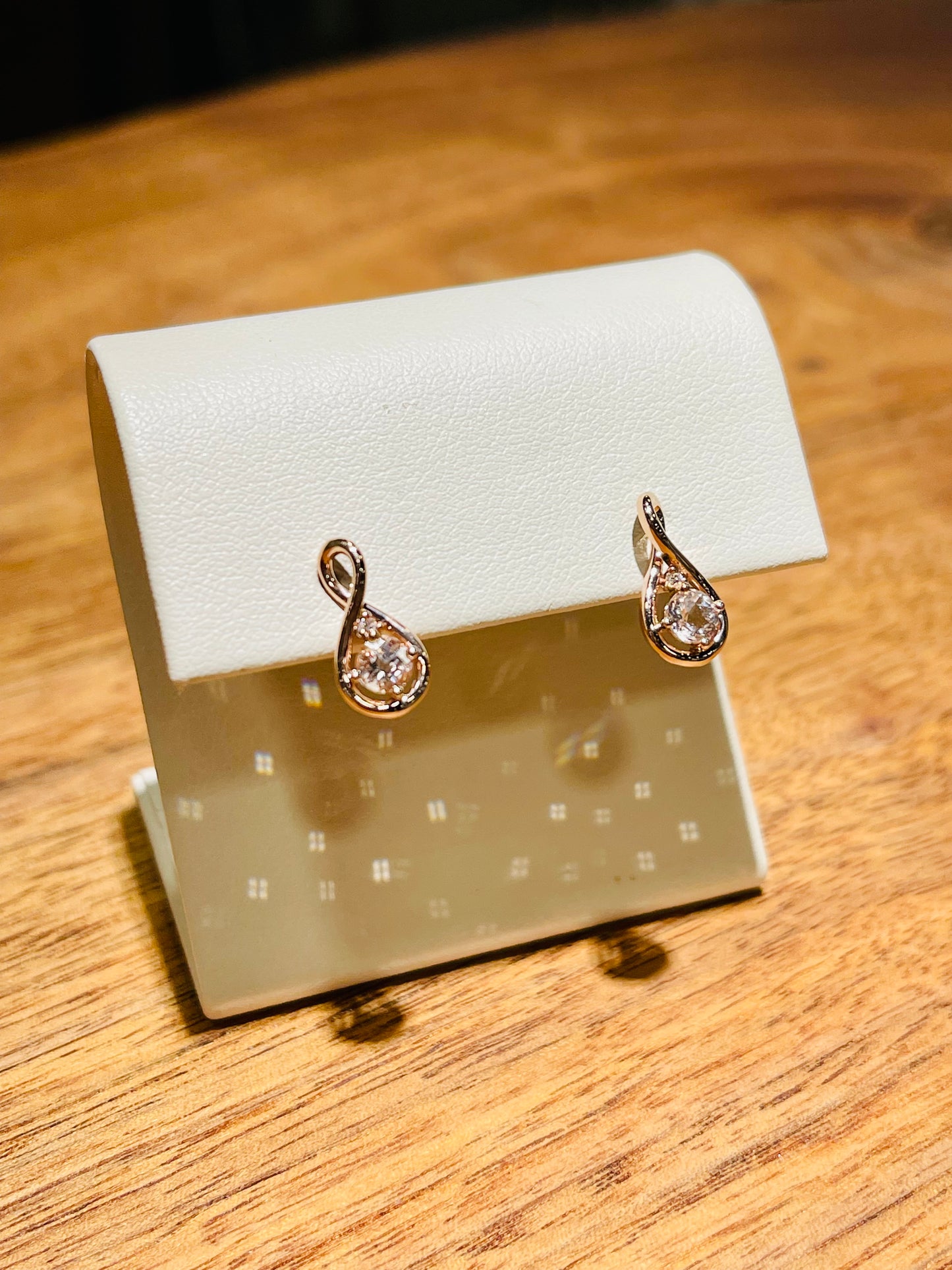 14K Rose Gold Morganite Infinity Earrings - TVJGNV