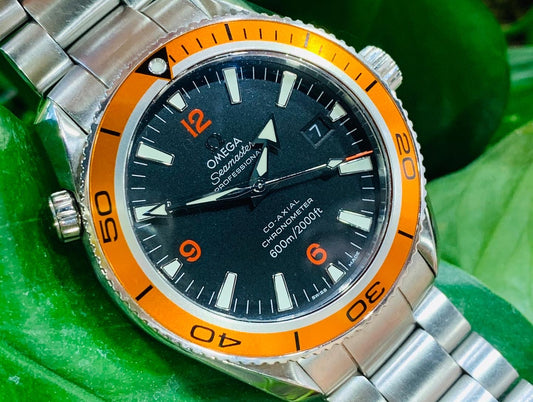 Omega Seamaster Planet Ocean With Orange Bezel - TVJGNV