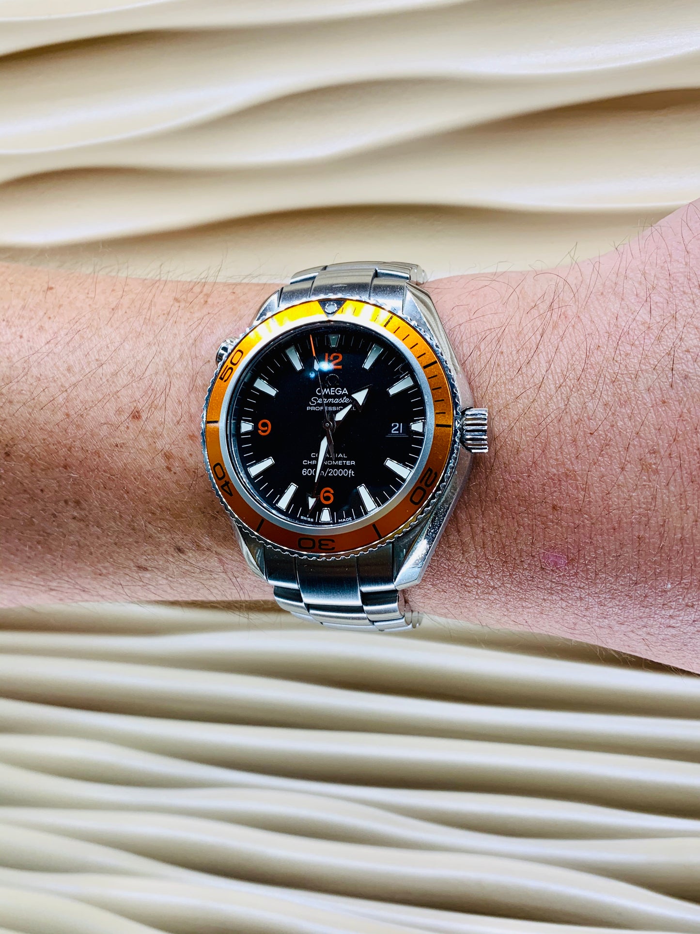Omega Seamaster Planet Ocean With Orange Bezel - TVJGNV