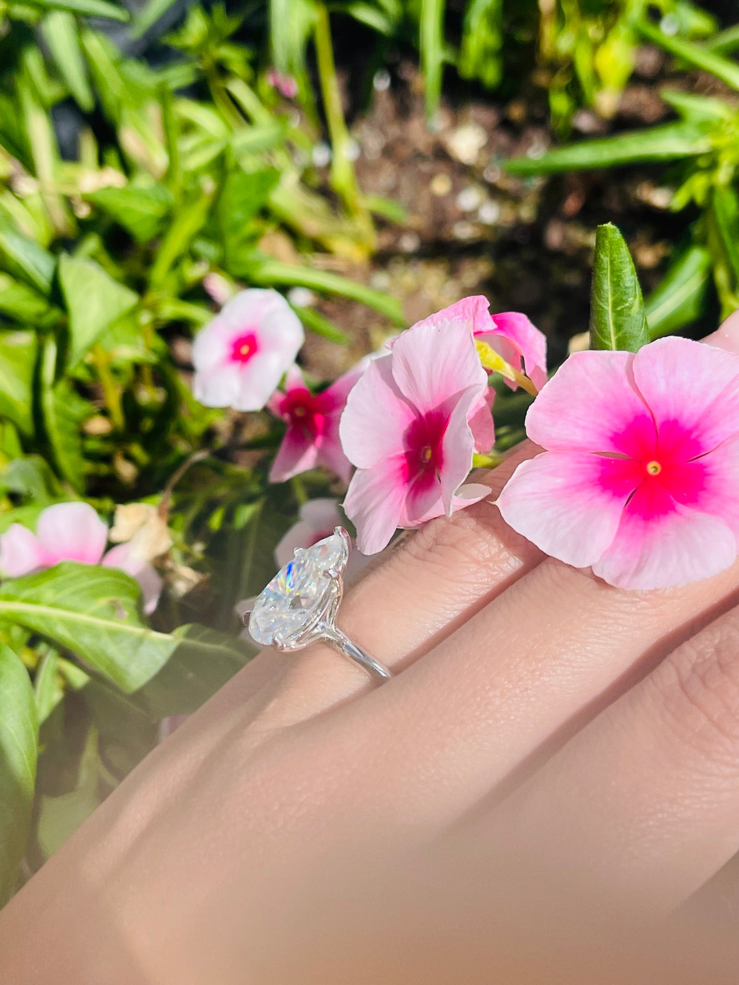 5 Carat Pear Moissanite Solitaire - TVJGNV
