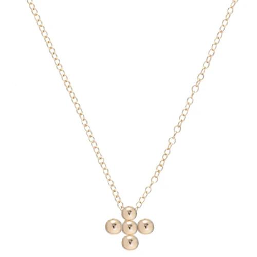 3mm Beaded Cross Necklace - The Village Jeweler