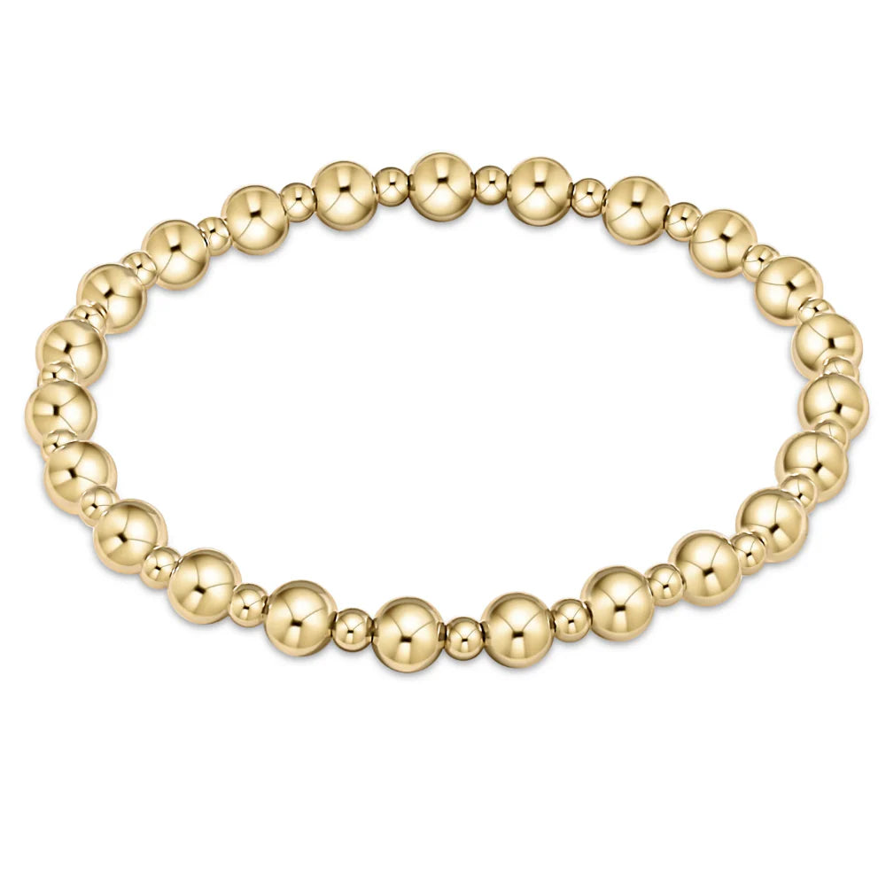 Classic Grateful Bead Bracelet - Gold - Extended Length