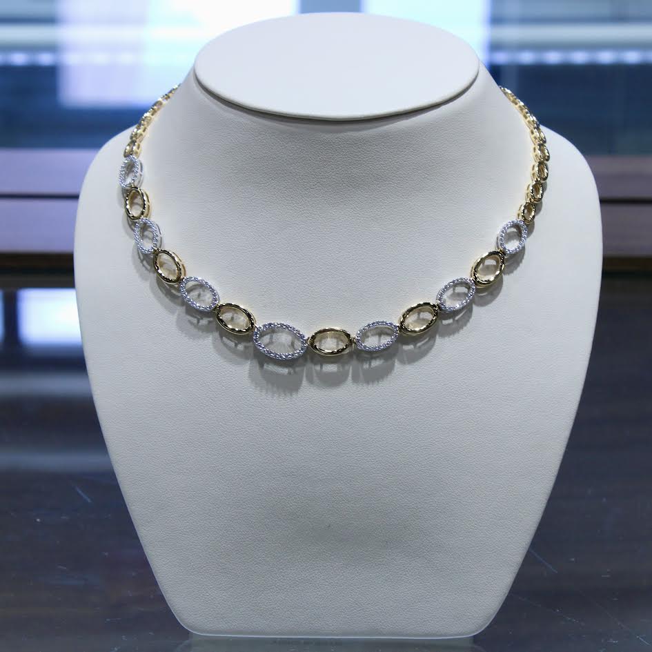 Two-Tone Diamond Necklace