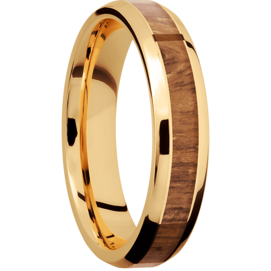 14K Yellow Gold + Polish , Polish Finish
