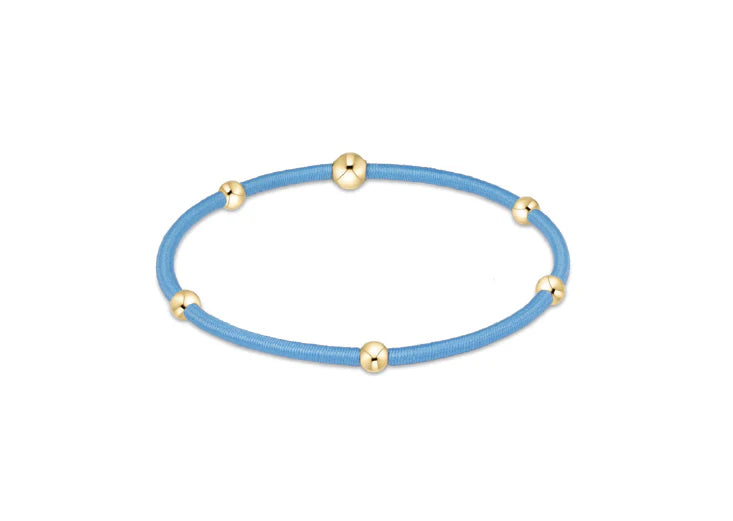 "E"ssentials Gold Filled Beaded Hair Ties - Color Options