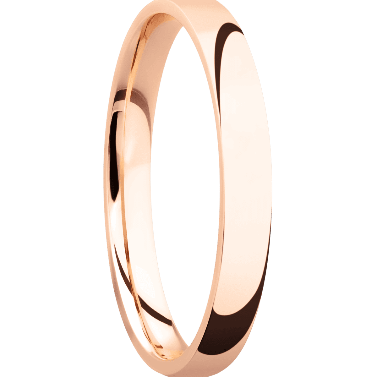 10K Rose Gold + Polish Finish