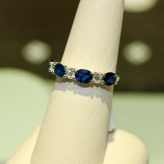 Sapphire and Diamond Band