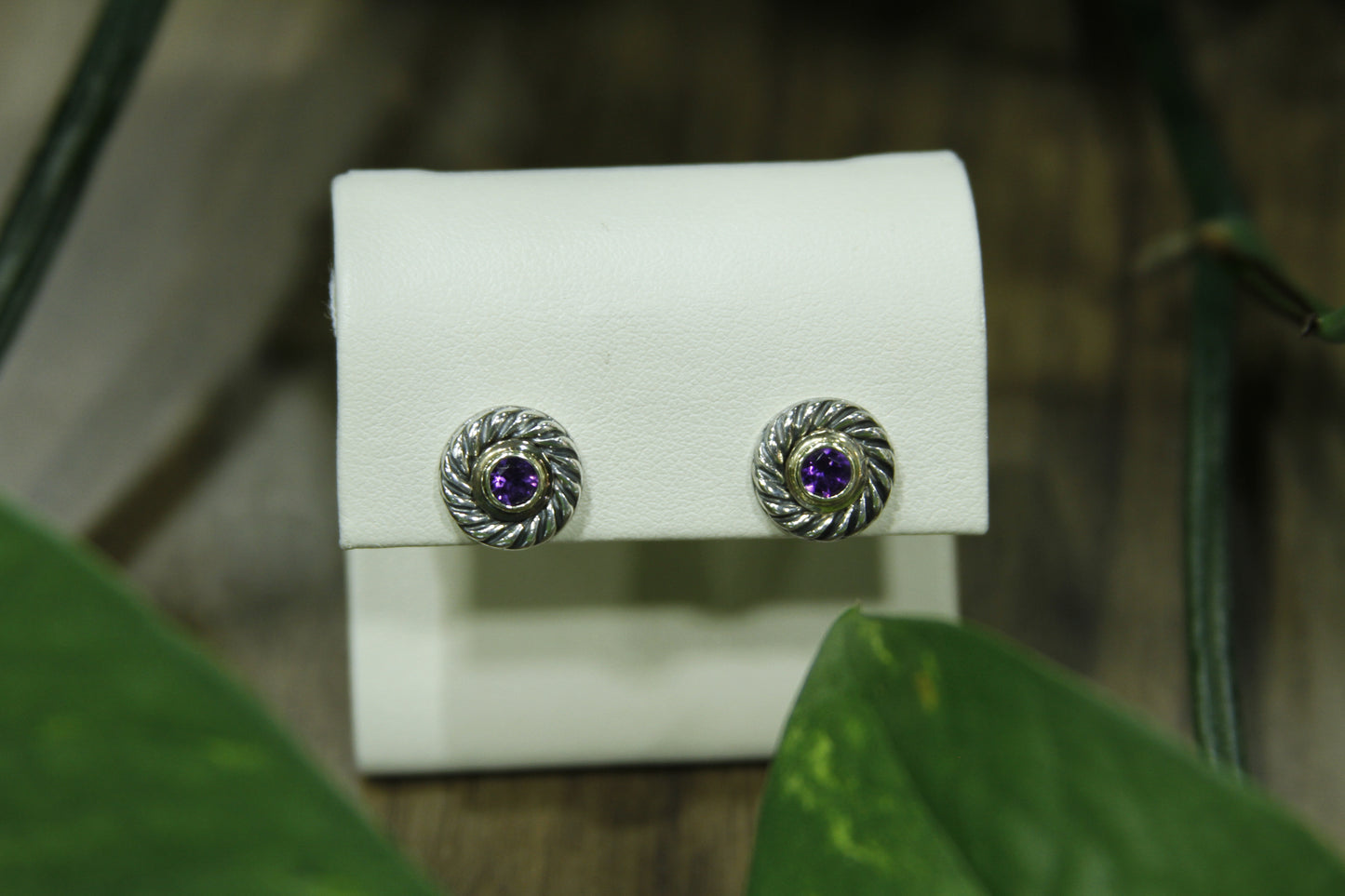 David Yurman Amethyst Studs