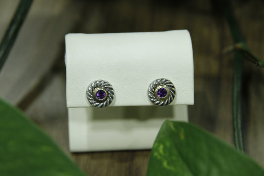 David Yurman Amethyst Studs