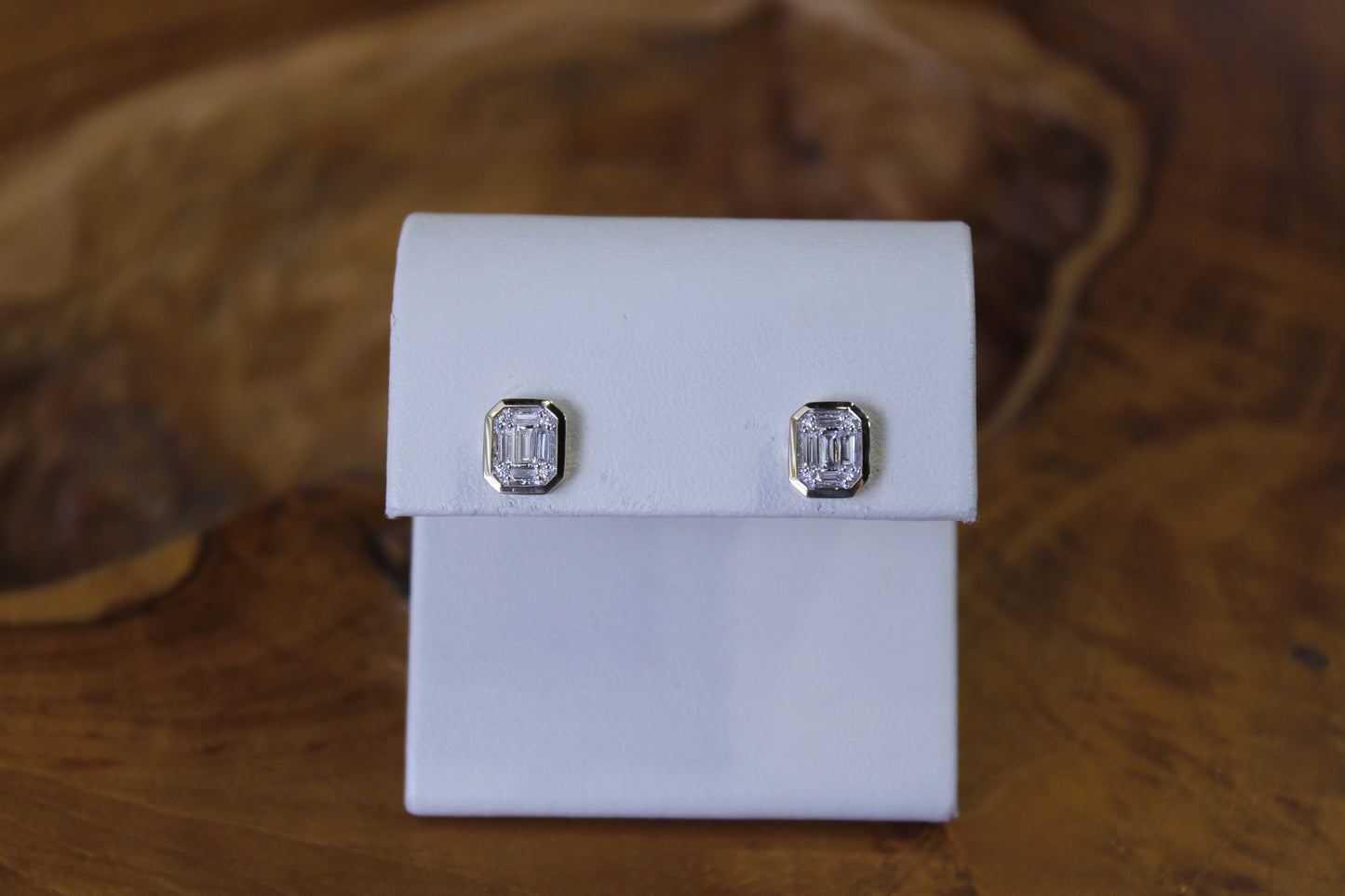 Baguette Diamond Studs