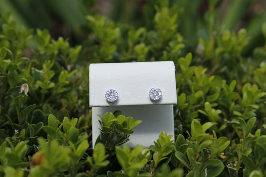 Diamond Cluster Earrings