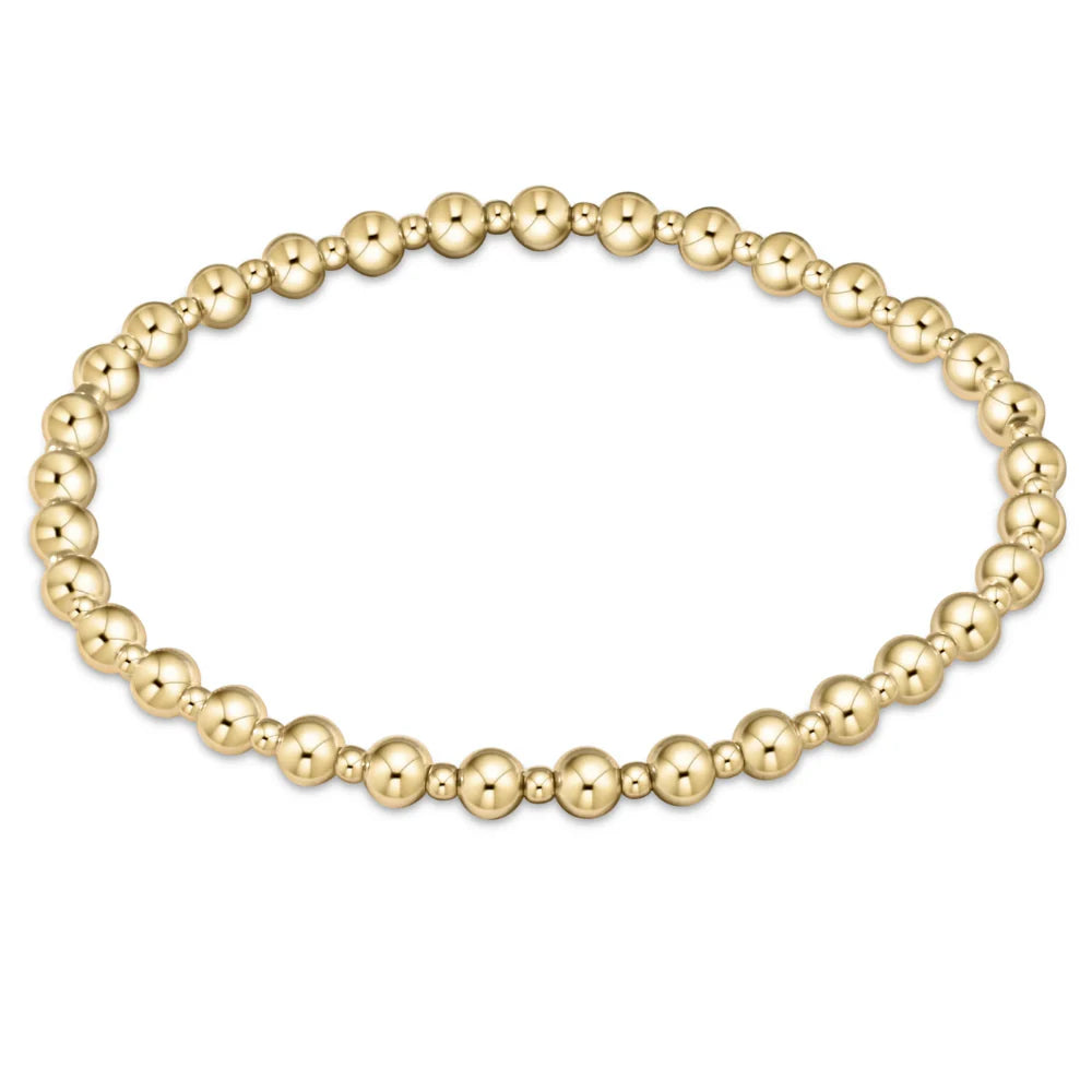 Classic Grateful Bead Bracelet - Gold - Extended Length