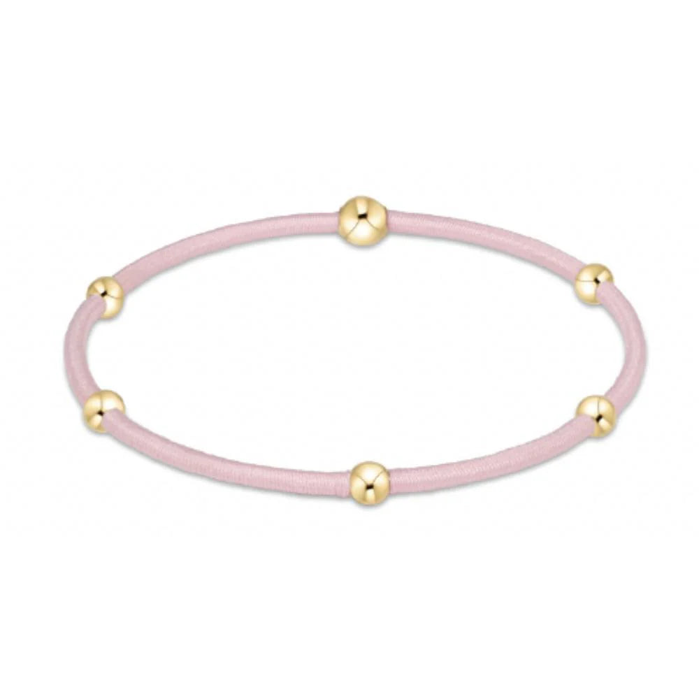 "E"ssentials Gold Filled Beaded Hair Ties - Color Options