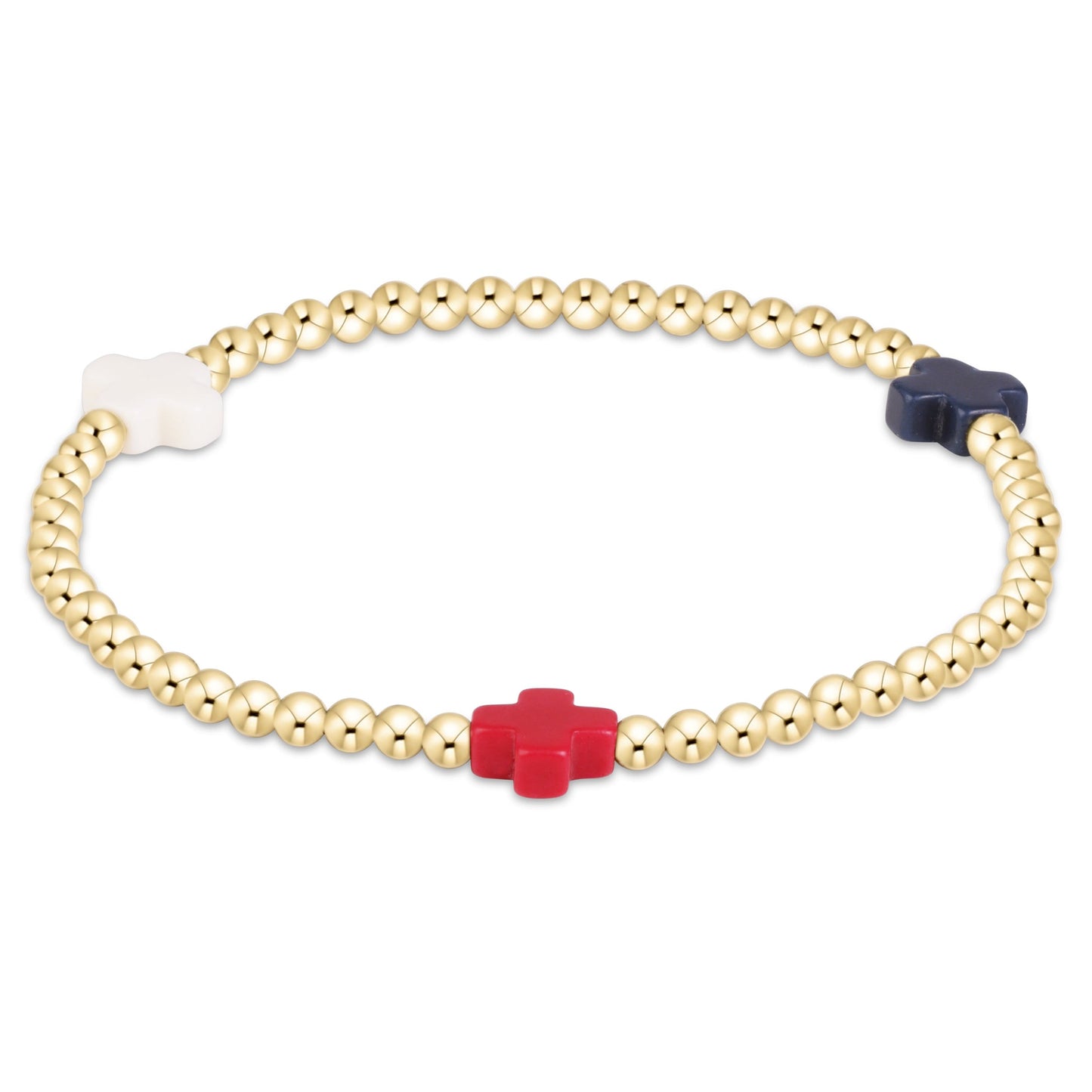 America Collection - Signature Cross Small 2mm Bracelets