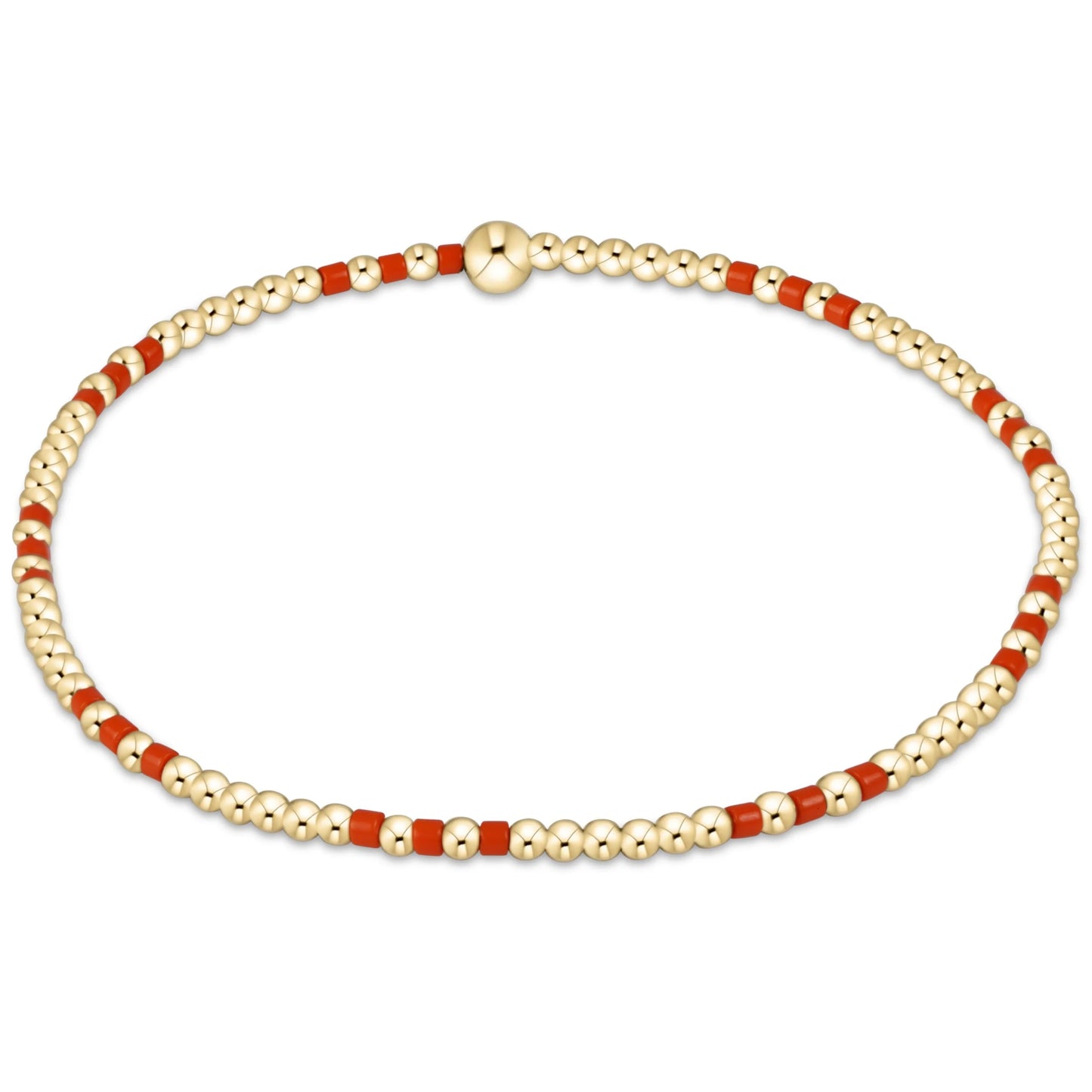 Game Day Hope Joy Bead Bracelet - Bright Orange or Cobalt