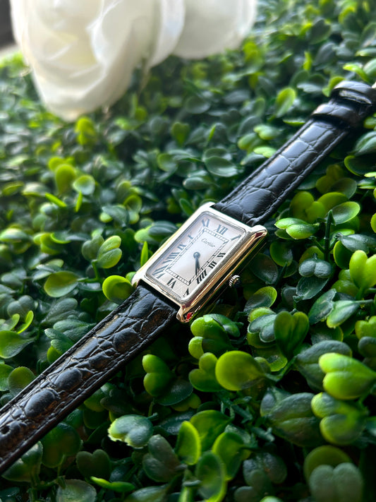 Vintage Cartier Sterling Silver Watch