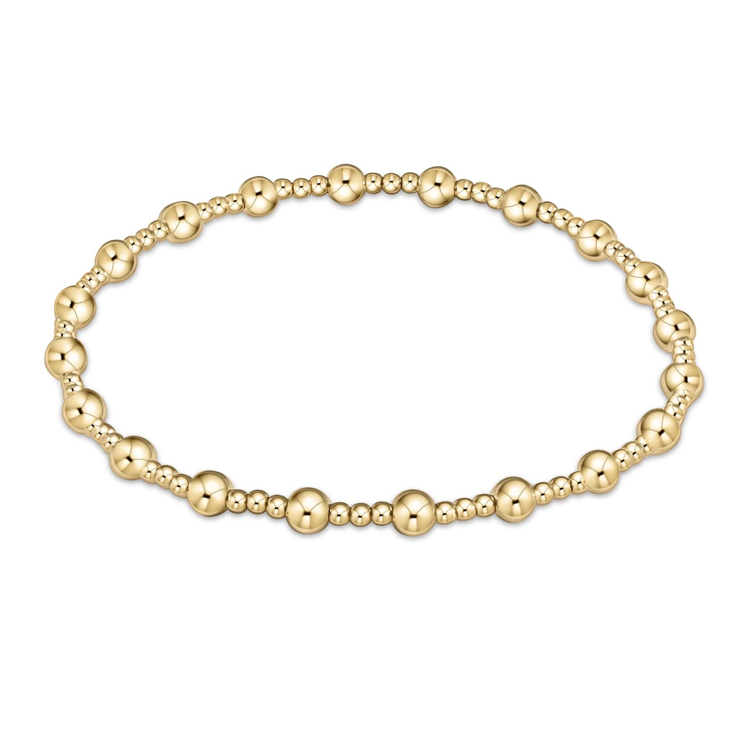 Classic Sincerity Bead Bracelet - Gold