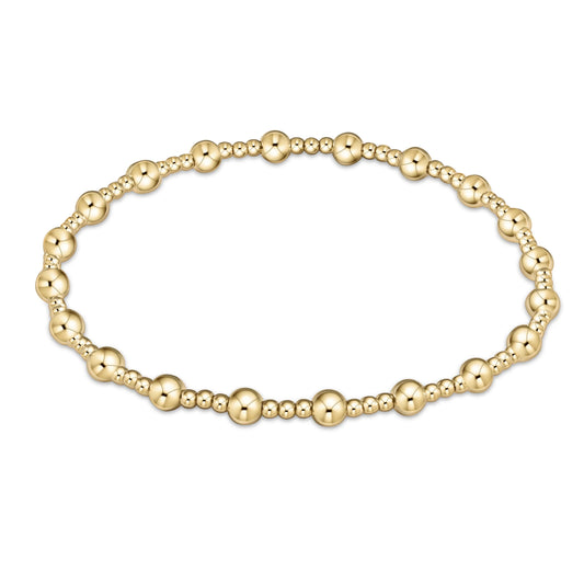 Classic Sincerity Bead Bracelet - Gold - Extended Length