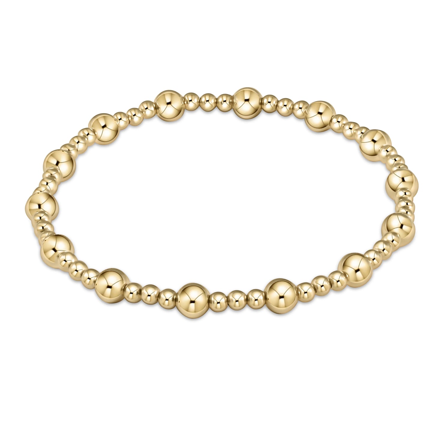 Classic Sincerity Bead Bracelet - Gold