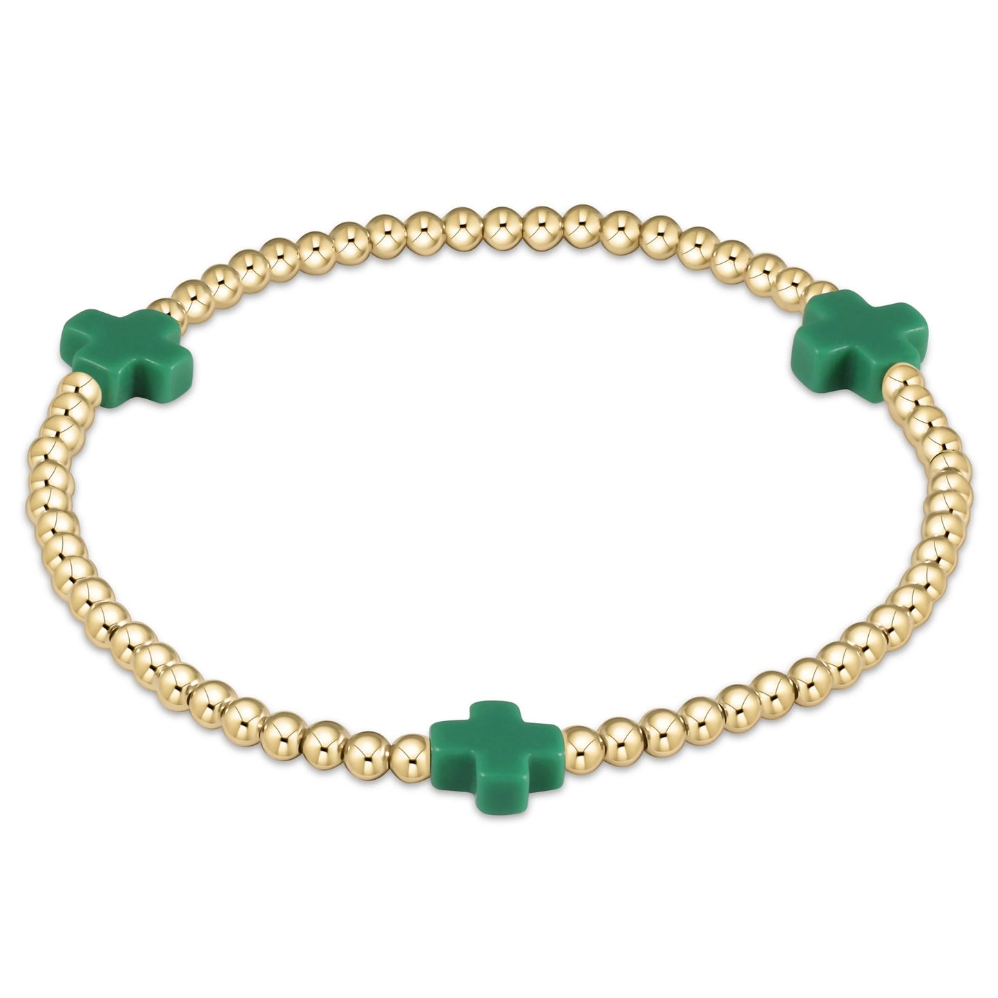 Signature Cross Bead Bracelet - 3mm - Color Options