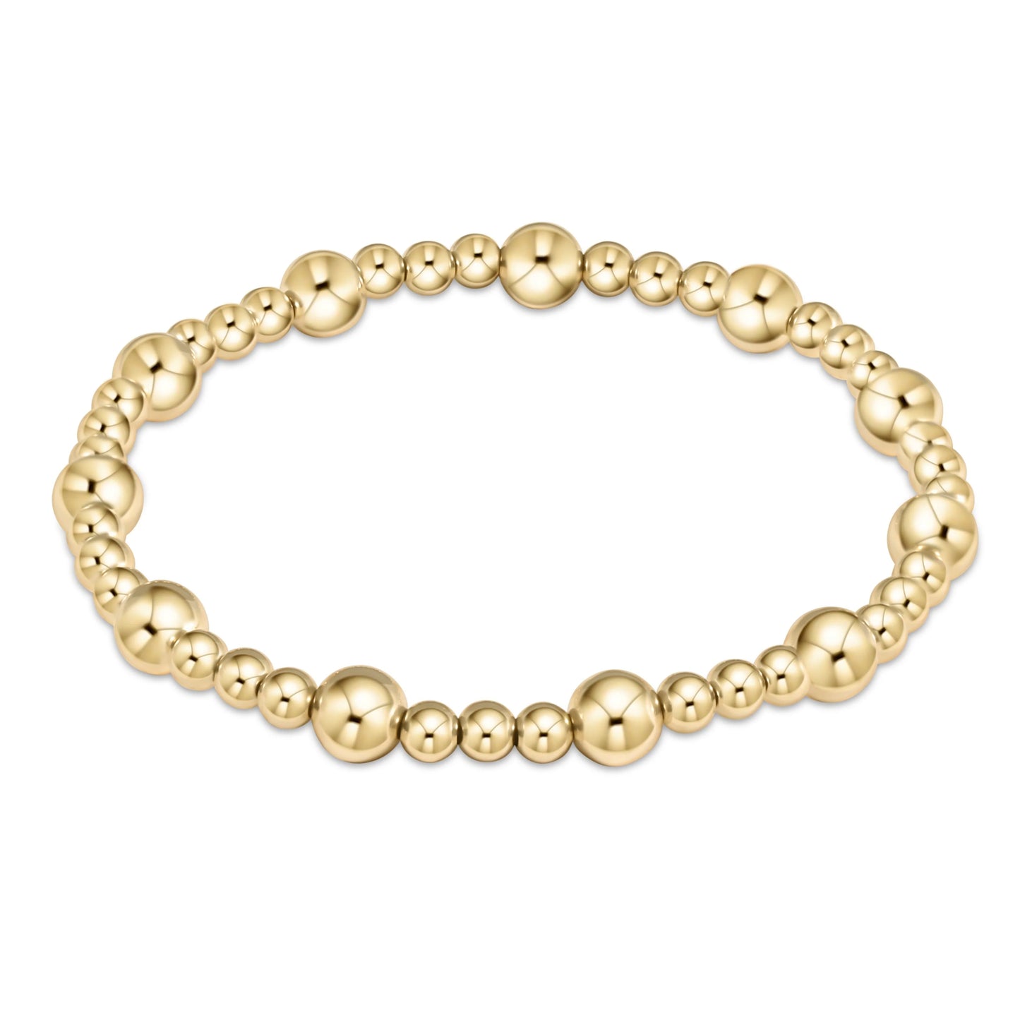 Classic Sincerity Bead Bracelet - Gold - Extended Length