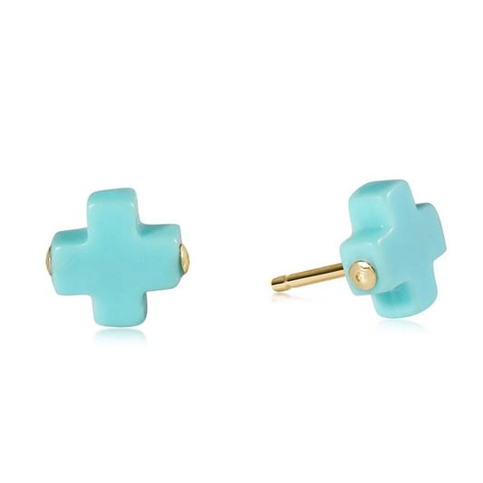 Signature Cross Studs - Color Options