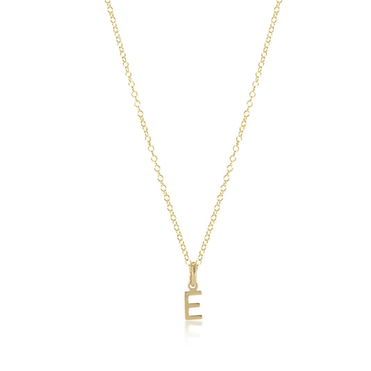 Respect Initial Charm Necklace