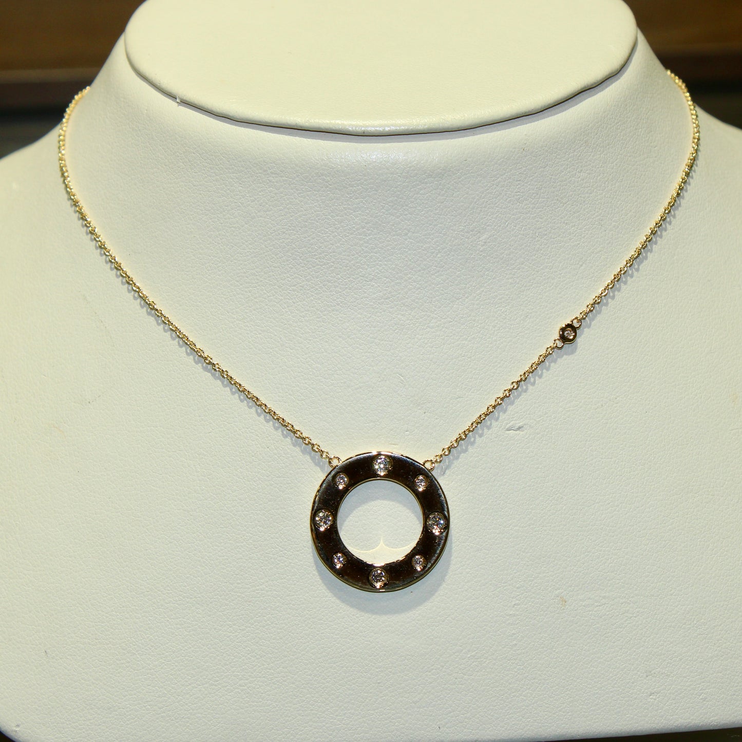 Circular Diamond Pendant