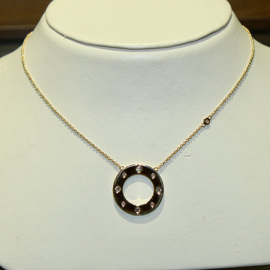 Circular Diamond Pendant