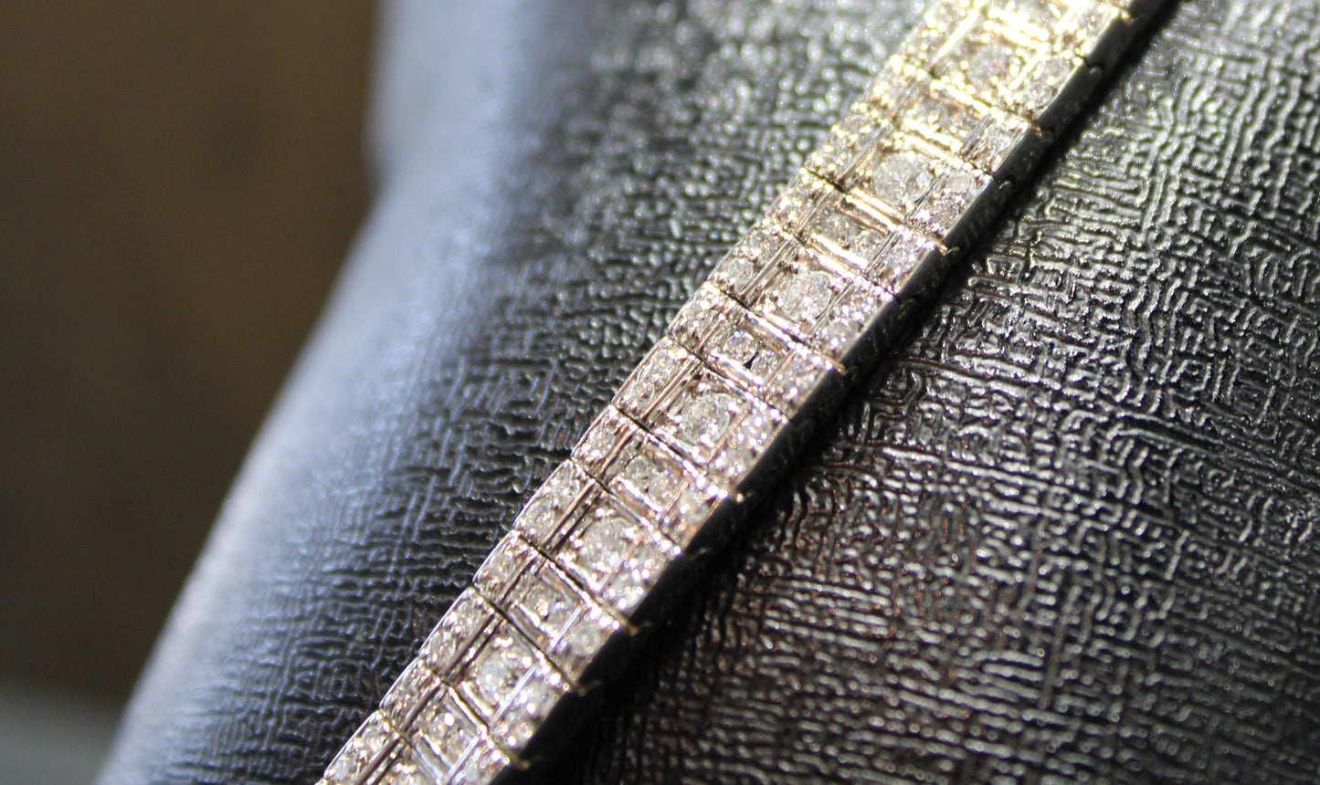 Estate 14k Diamond Tennis Bracelet