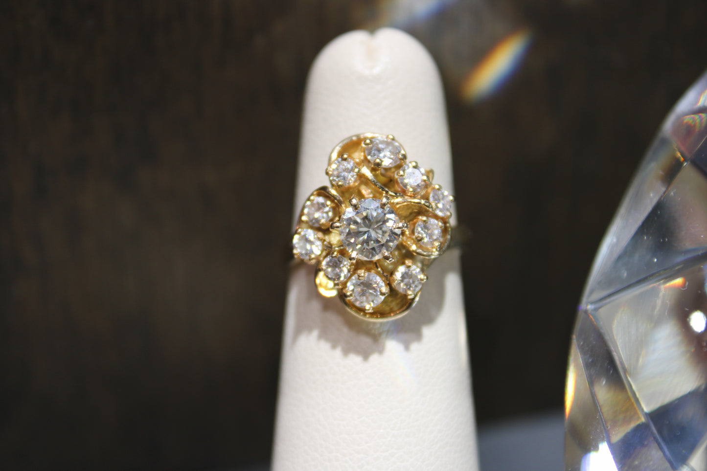 Estate 14ky 1-ctw Cocktail Ring